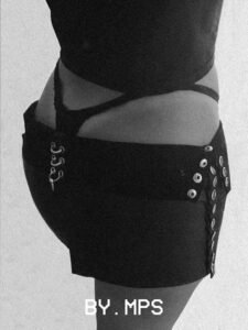 Leather Snap Skirt